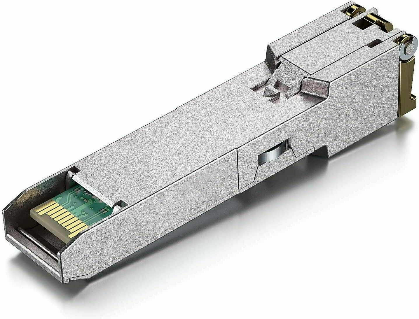 100/1000Base-T SFP Transceiver Multi-rate Module  SGMII Copper RJ-45 CAT.5e Compatible with Mikrotik