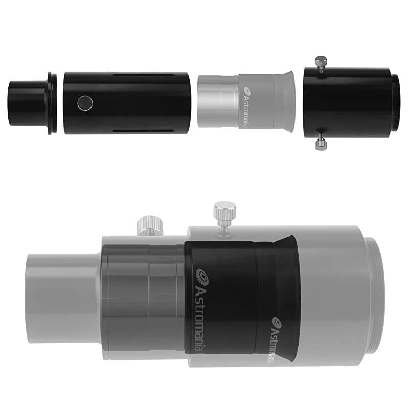 1.25" Extendable Camera Adapter - for Either Prime-Focus Or Eyepiece-Projection Astrophotography with Refractors or Reflector Telescopes - Threaded for Standard 1.25inch Astronomy Filters