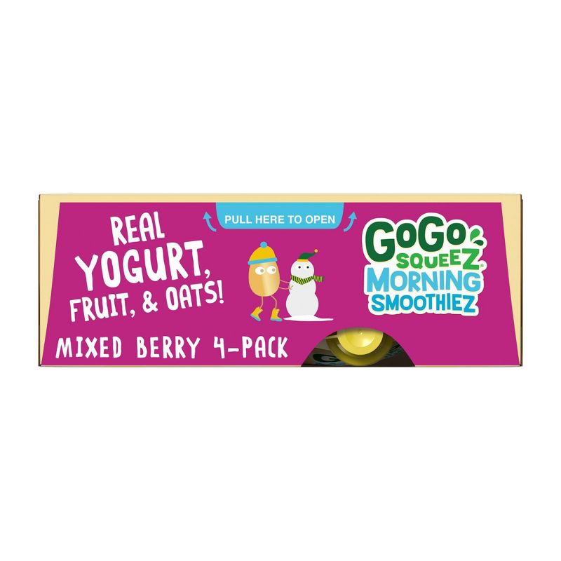 Gogo Squeeze Morning Smoothie - Berry - 3oz/4ct