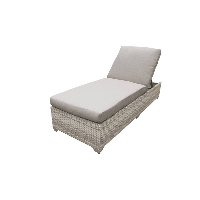 Fairmont 2pk Patio Chaise Lounges - Ash - TK Classics