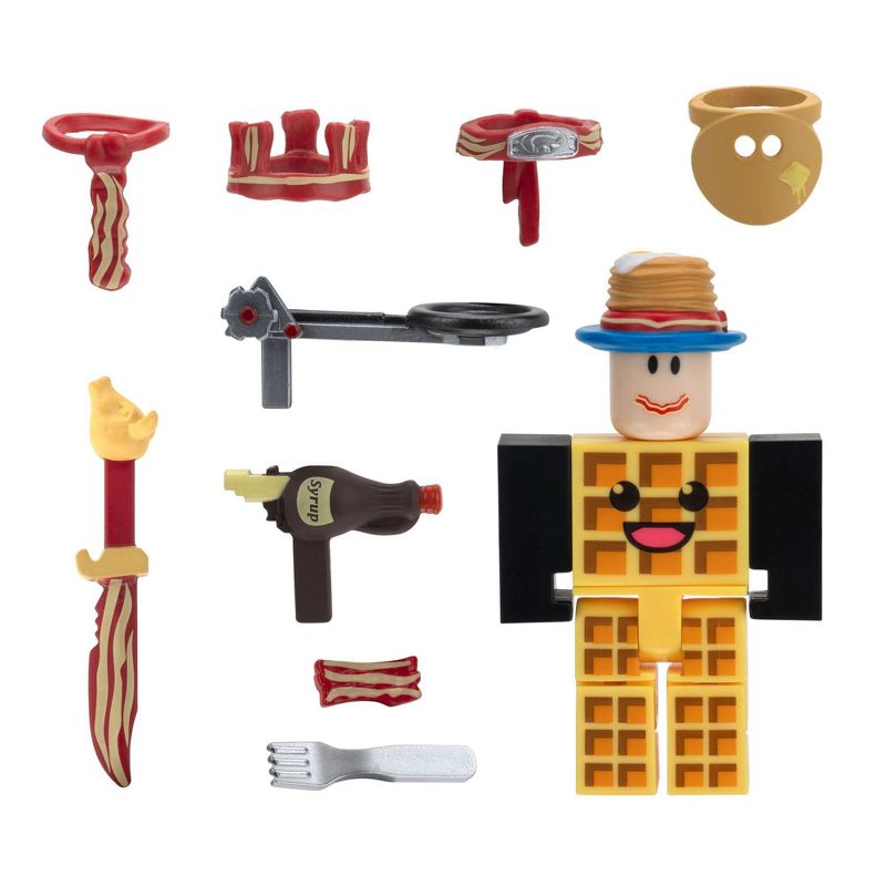 Roblox Avatar Shop Series Collection - Makin' Bacon Pancakes Figure Pack (Includes Exclusive Virtual Item)