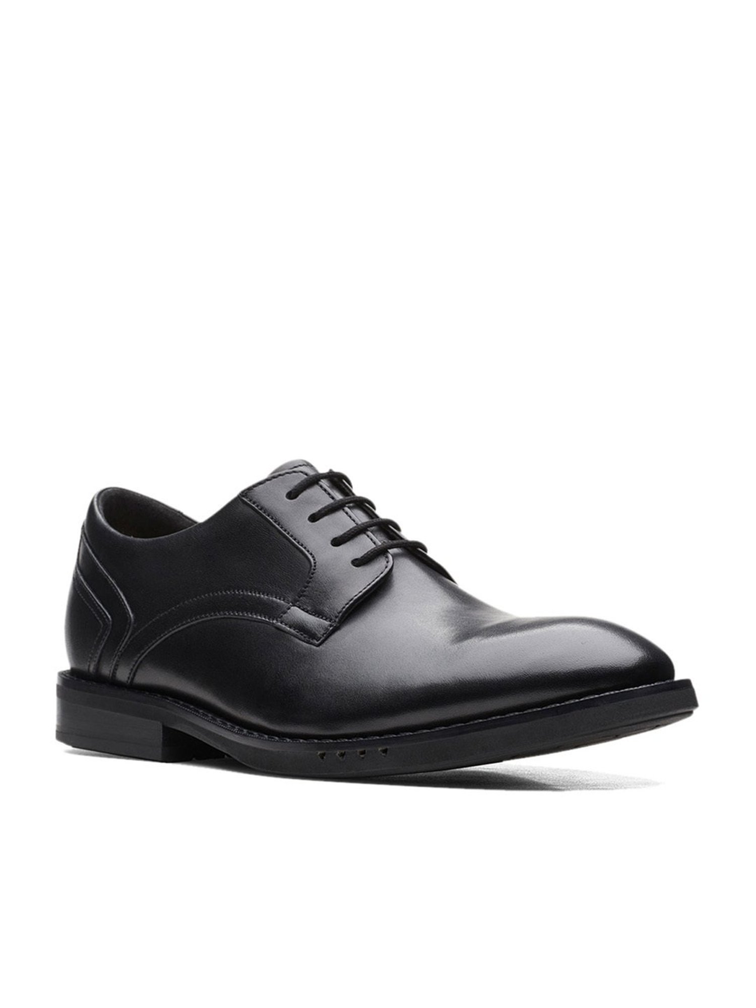 Clarks Men's Un Hugh Lace Black Derby Shoes