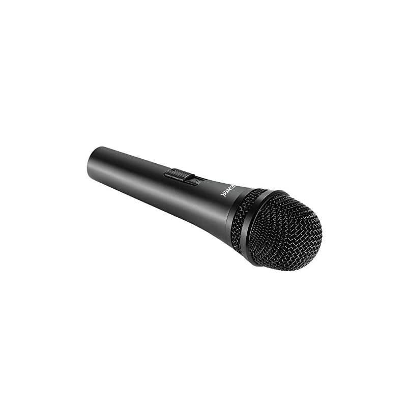 Cardioid Dynamic Microphone with XLR Male to XLR Female Cable Rigid Metal Construction for Professional Musical Instrument Pickup Vocals Broadcasting Speech Black NW040