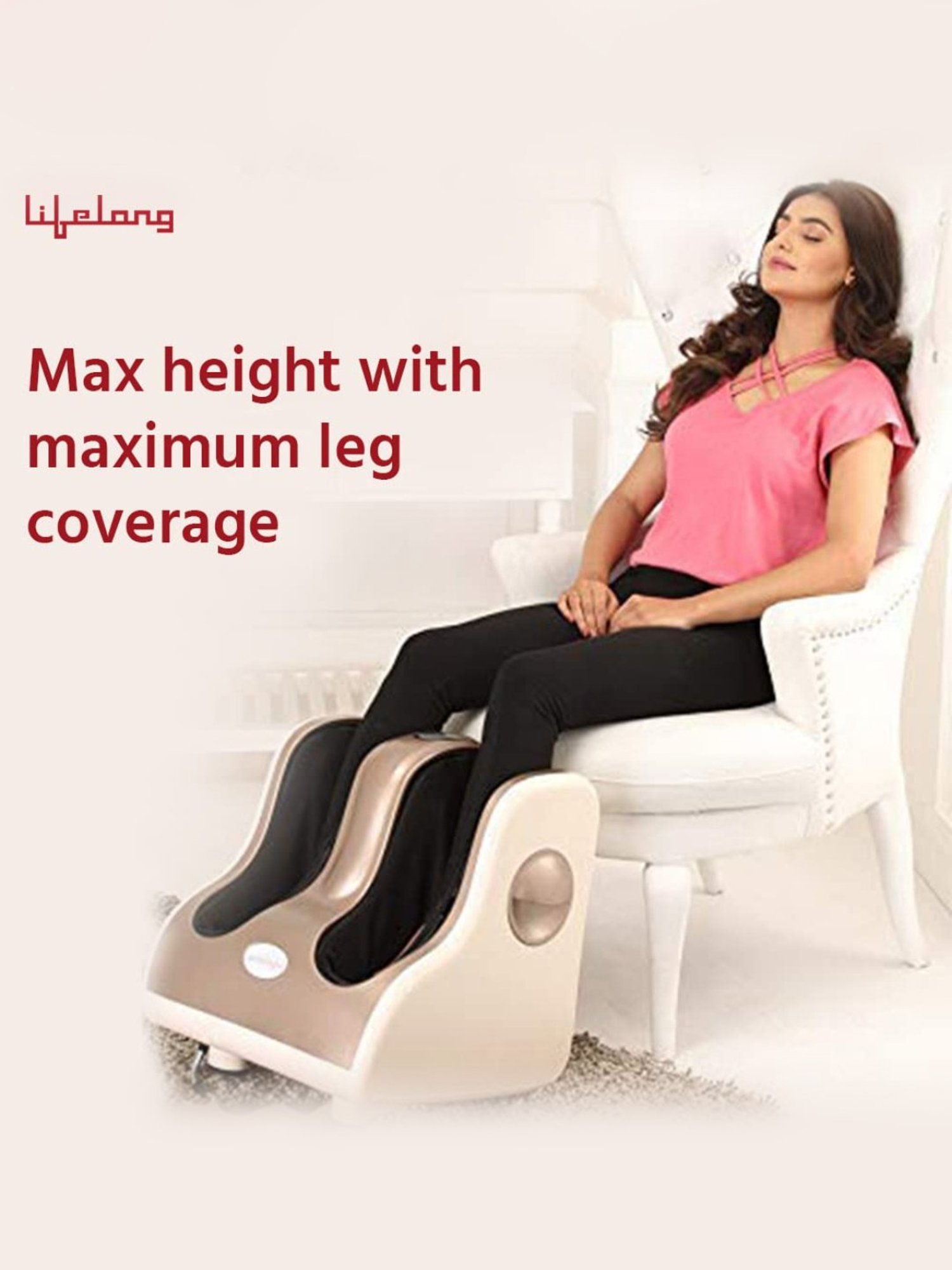 Lifelong LLM909 MAX 80W Foot, Leg and Calf Massager (Brown)