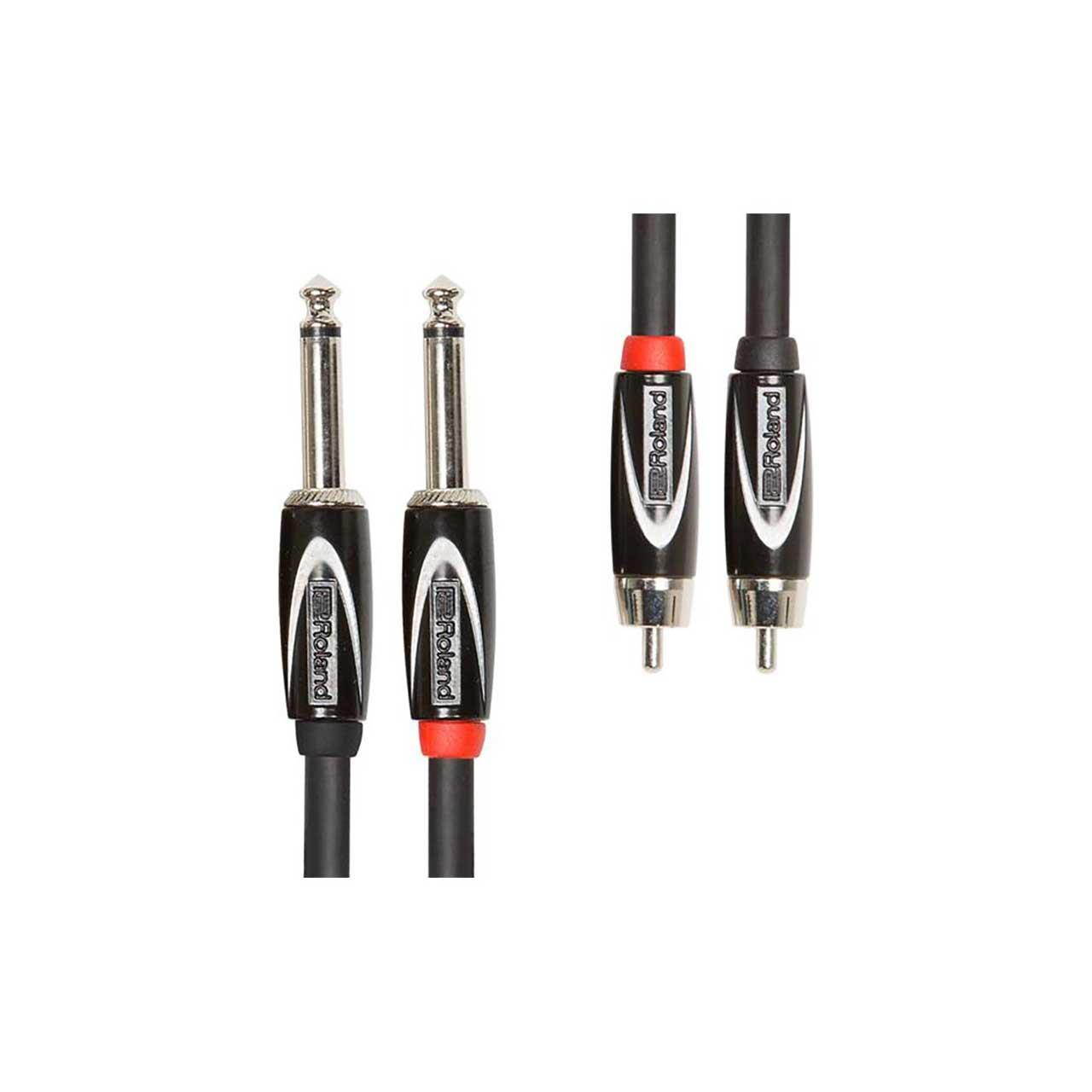 Roland RCC-3-2R28 Interconnect Cable - 1/4" to RCA, 3'