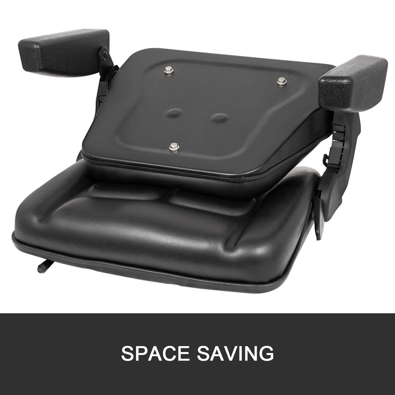 BLACK FOLD DOWN SEAT,Excavator,Forklift,Skid Loader,Backhoe,Dozer,Telehandler