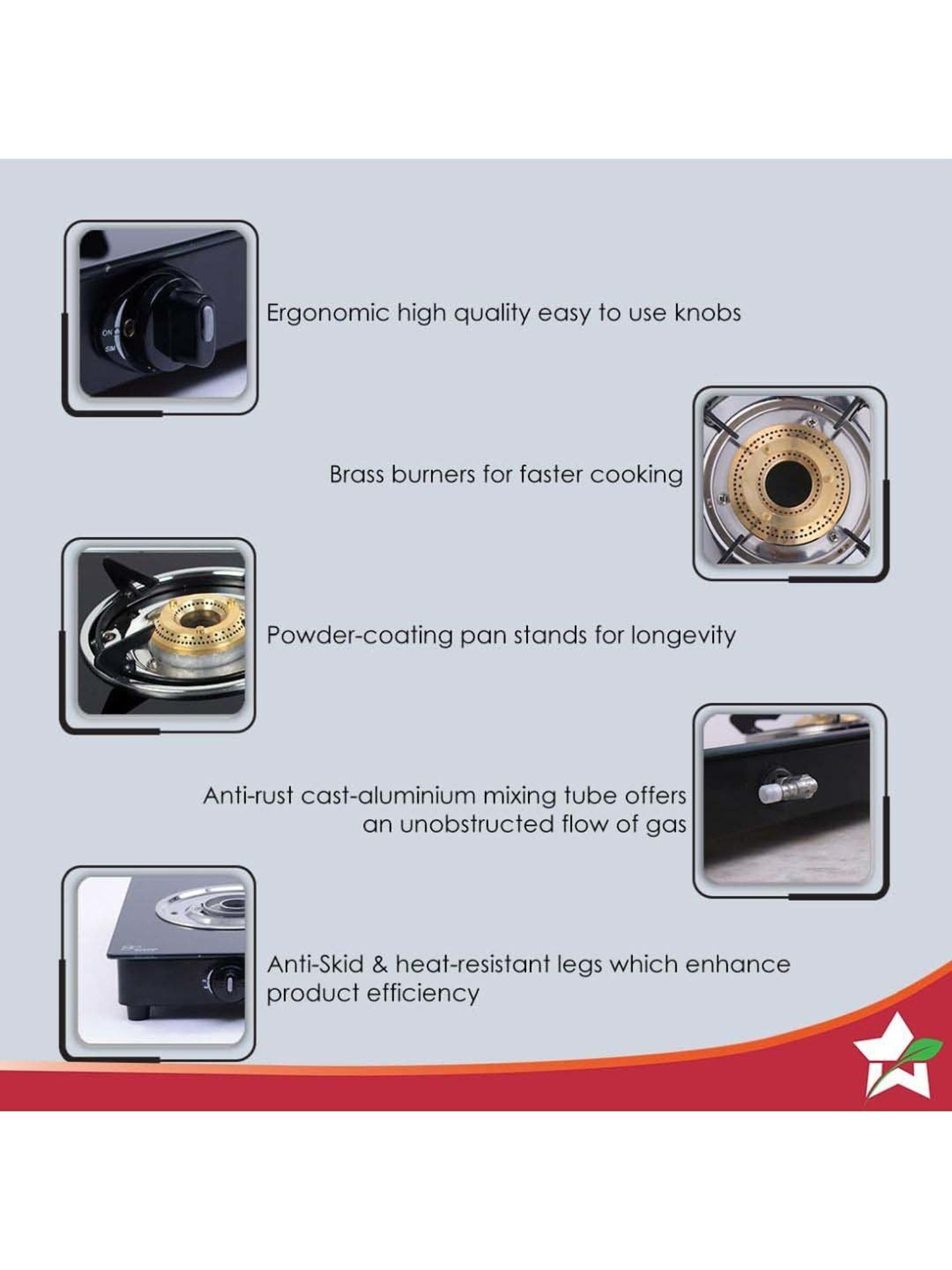 Range Kleen 4pc Porcelain Drip Pan Set Black