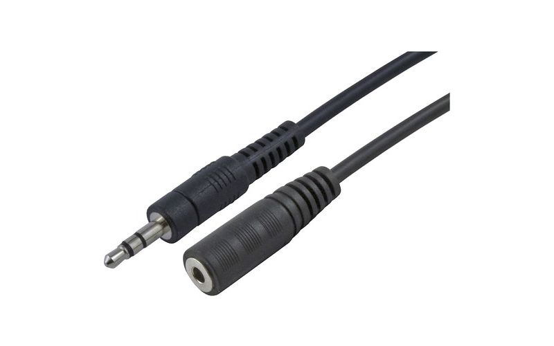 4XEM 15ft 3.5MM Stereo Mini Jack M/F Audio Extension Cable - 15 ft Mini-phone Audio Cable for Audio Device, Headphone