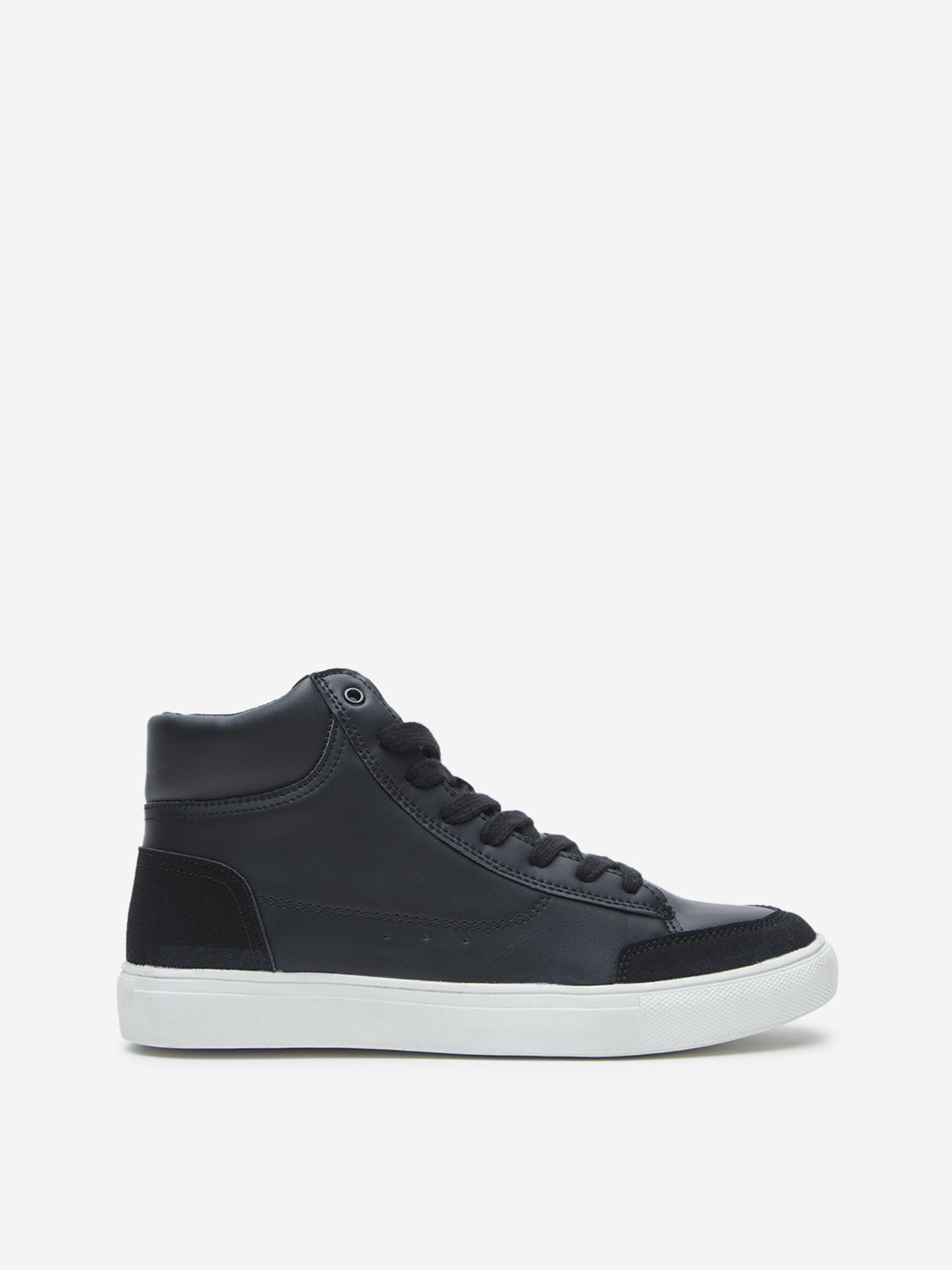 SOLEPLAY by Westside Black Solid High-Top Boots