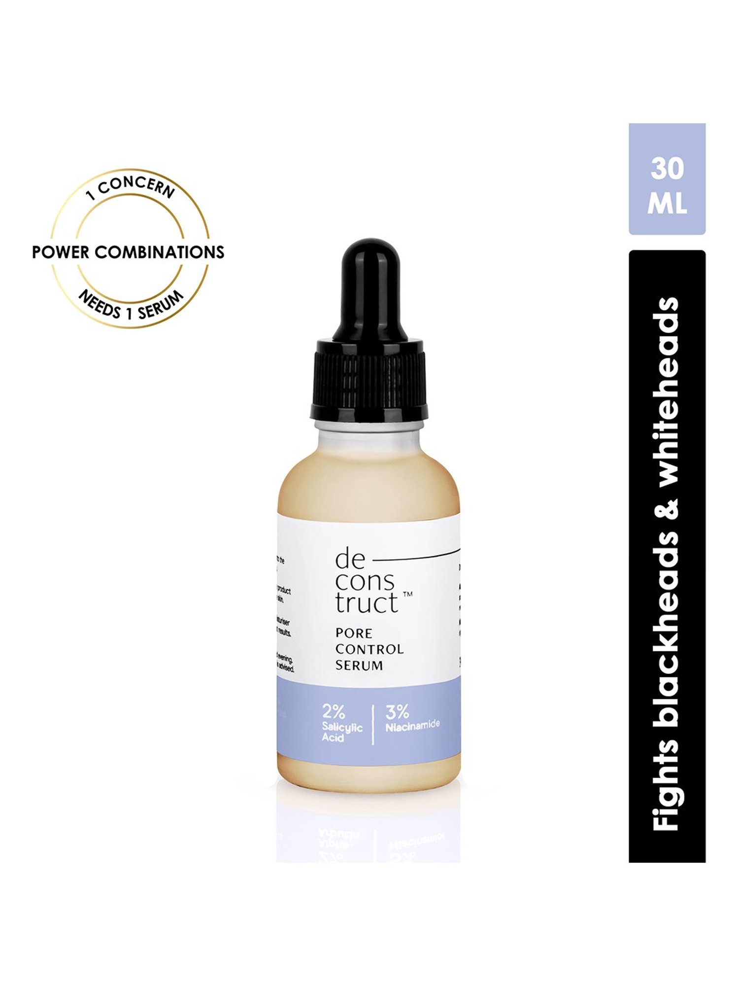 Deconstruct Pore Control Serum with 2% Salicylic Acid & 3% Niacinamide - 30 ml