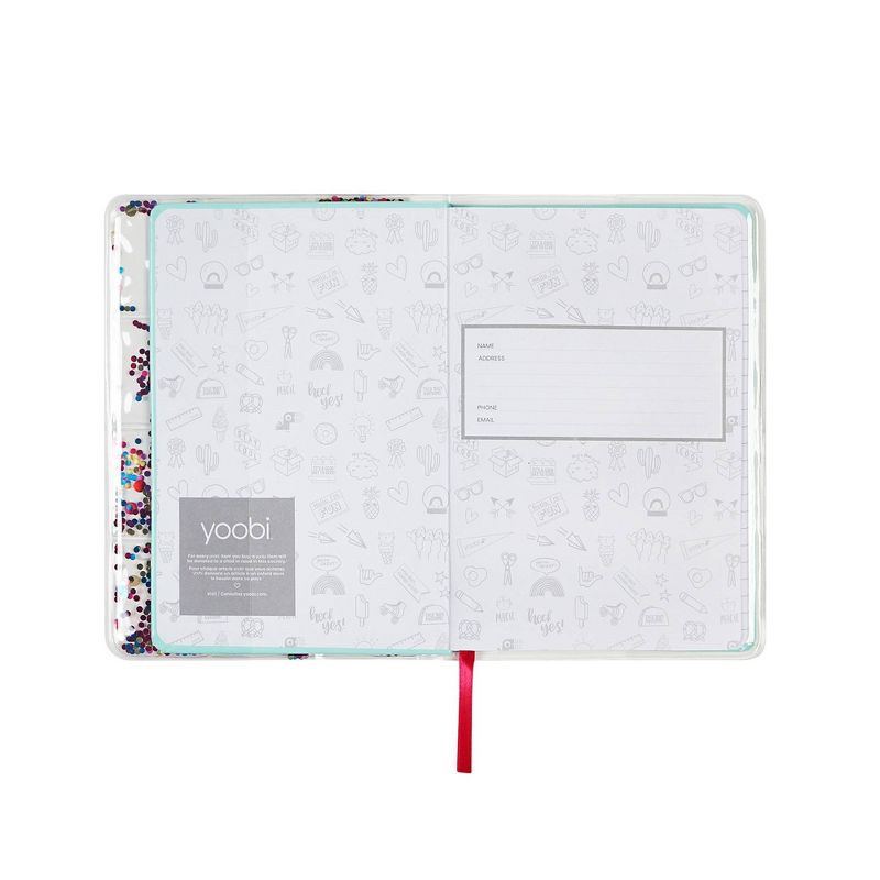 Yoobi™ College Ruled Journal 8"x5.5" Inflated Confetti