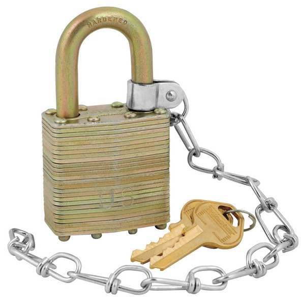 MASTER LOCK 6001NLFCNUS Keyed Padlock,Different,1-3/4"W