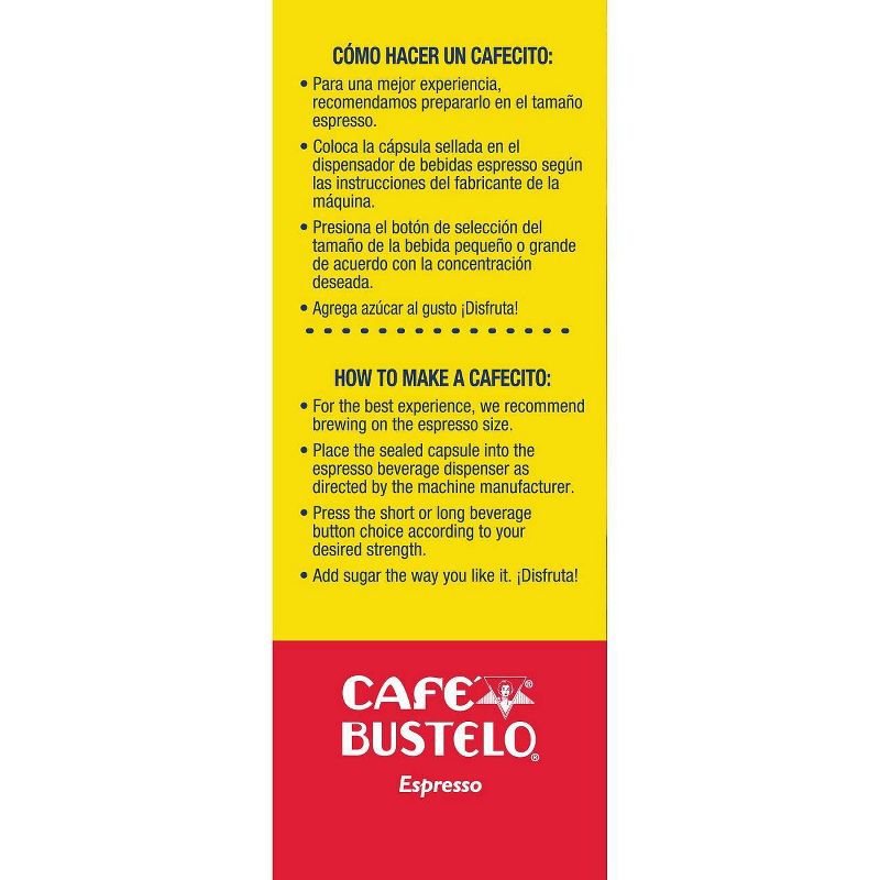 Cafe Bustelo Espresso Roast Coffee Pods - 10ct