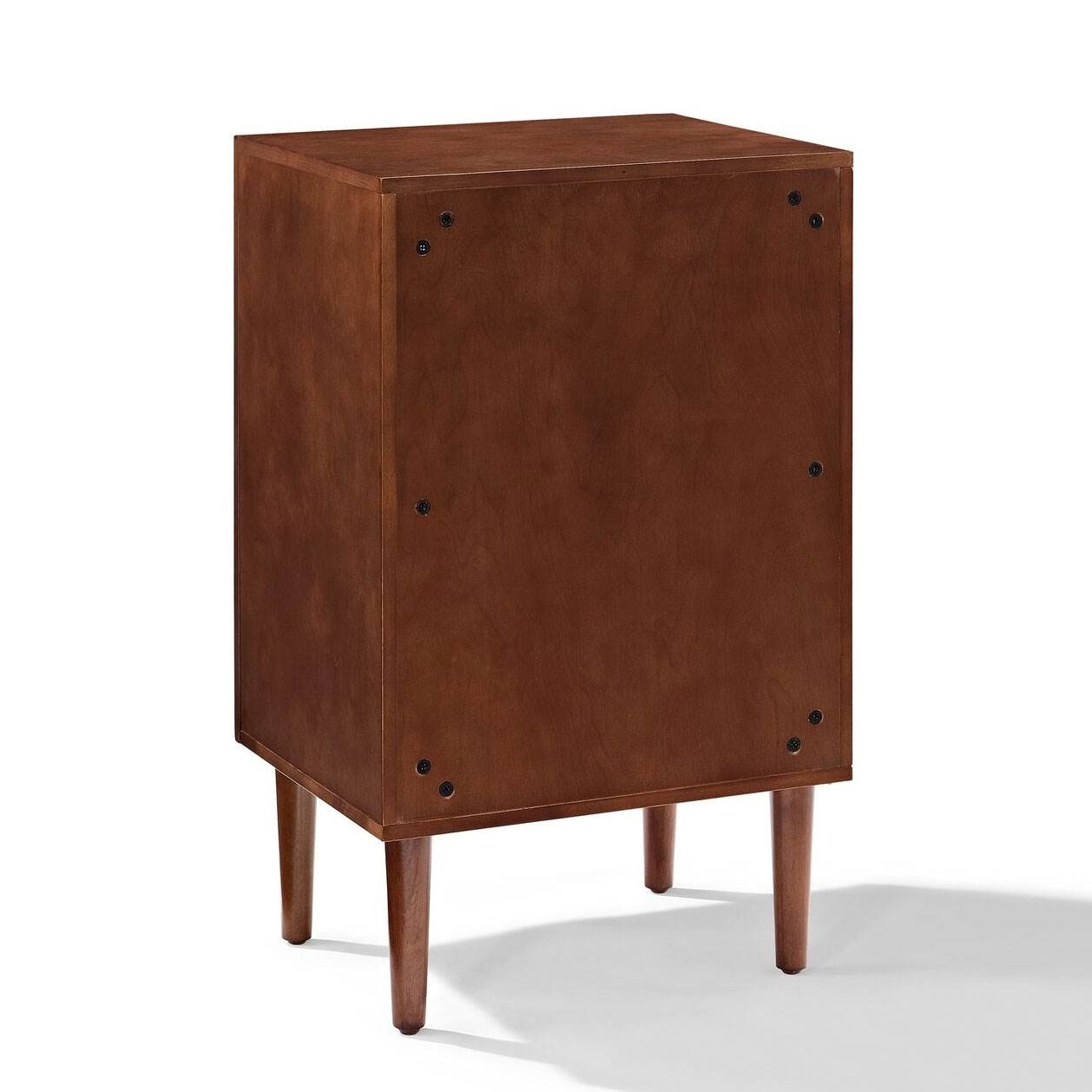 Crosley Mid Century Modern Everett Record Player Stand Storage Cabinet