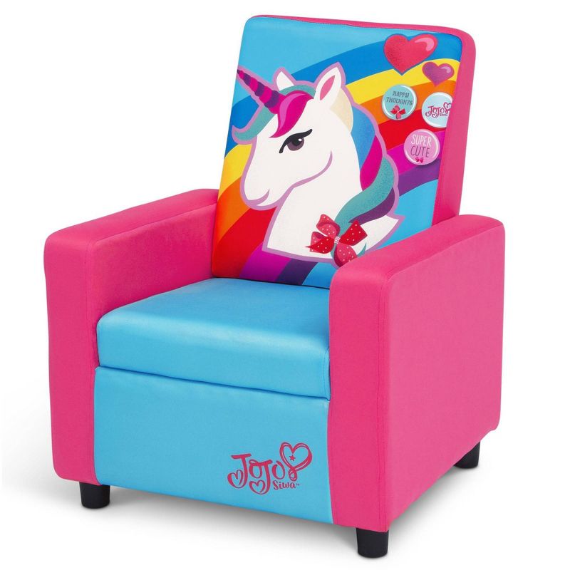 JoJo Siwa Kids' High Back Upholstered Chair - Delta Children