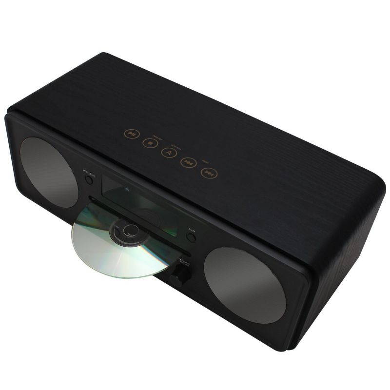 JENSEN JBS-600 Bluetooth Digital Music System with CD Player,Black