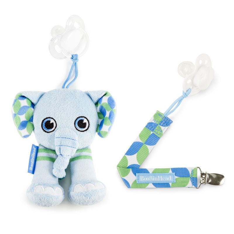 Plush PaciPal / PaciGrip Combo Set Elephant