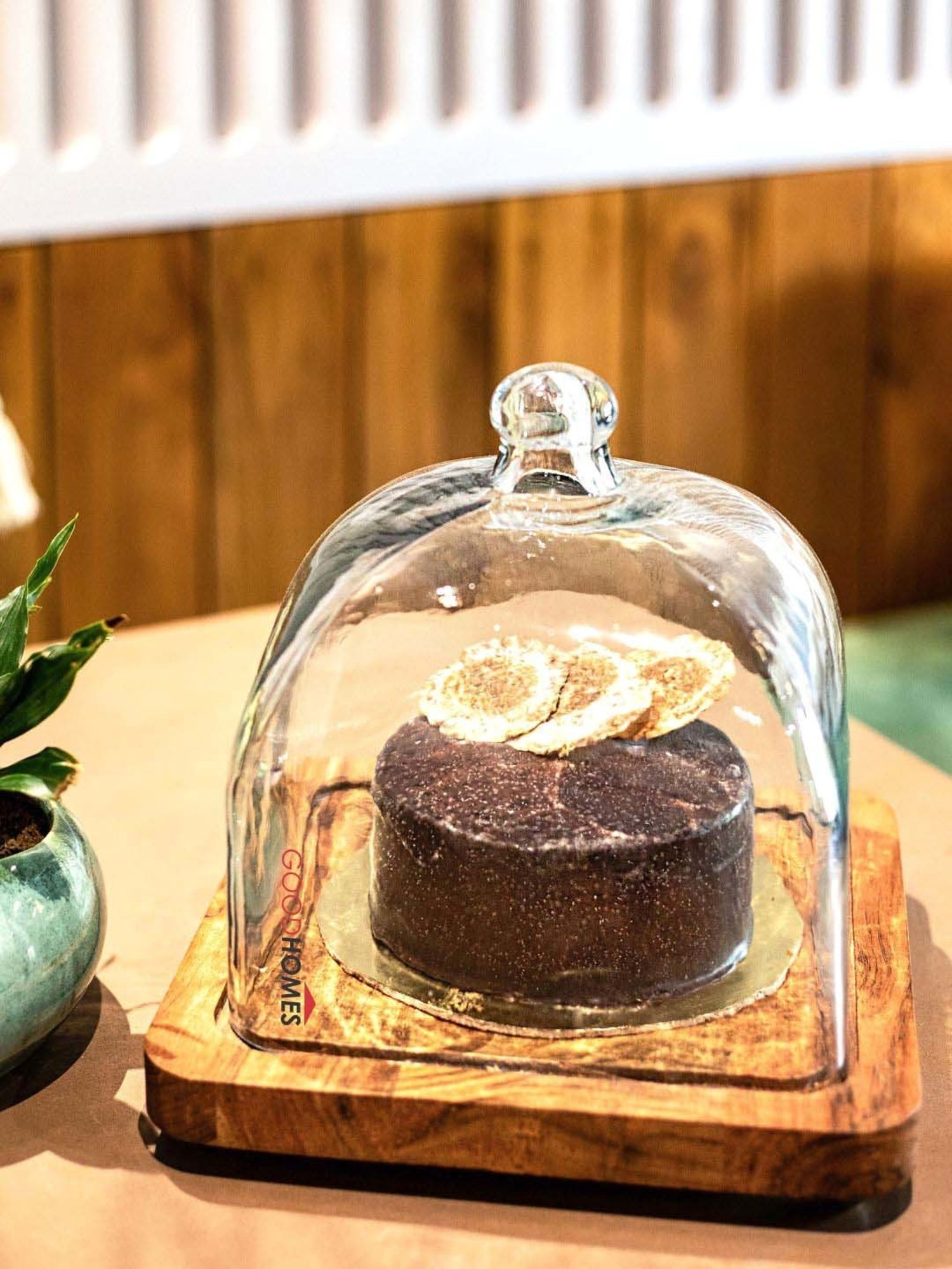 Goodhomes Transparent Glass Butter Dishes With Lid