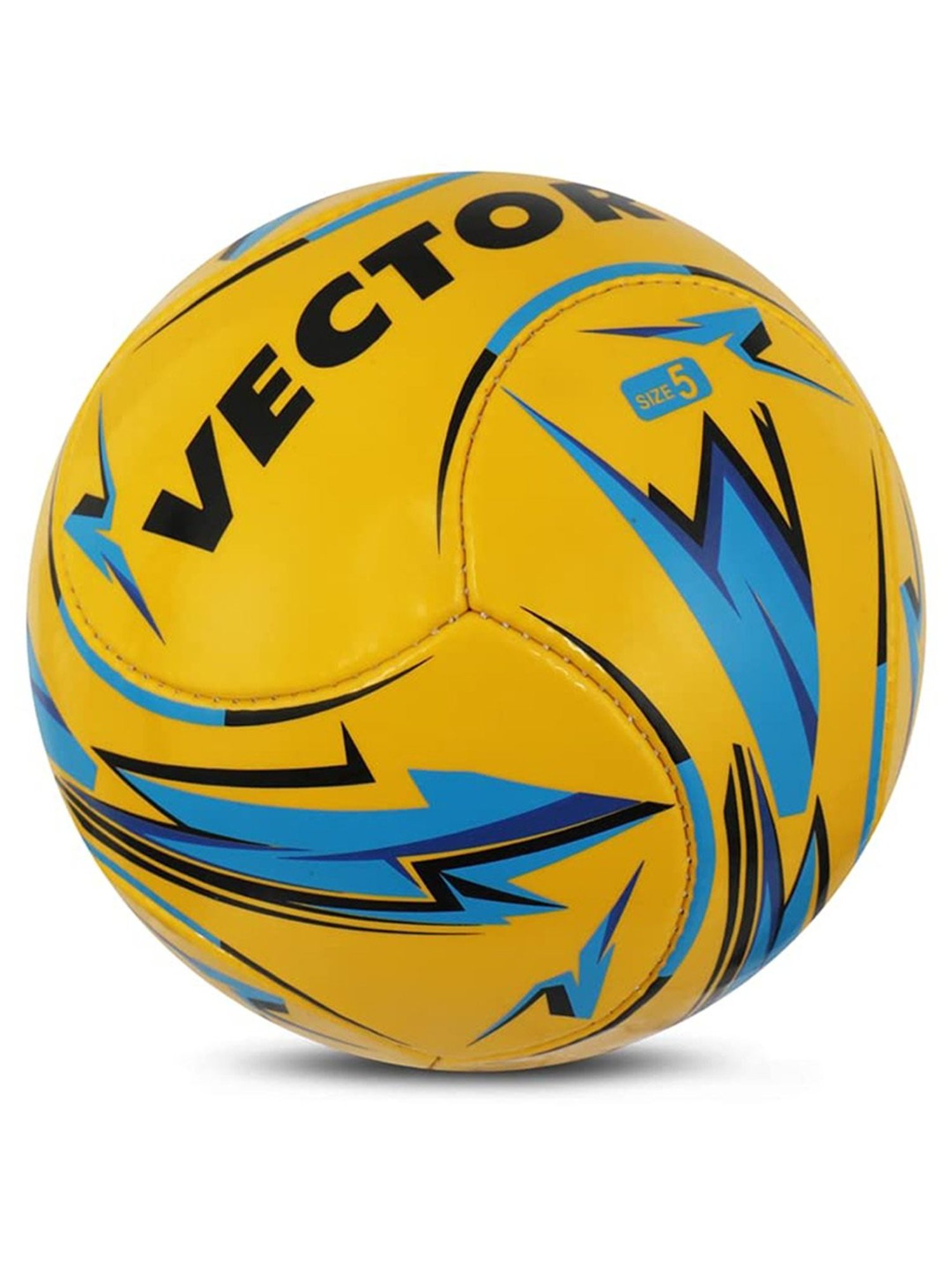 Vector X Blitz Hand Stitched 6 Panel PVC Football (Yellow) Size - 5