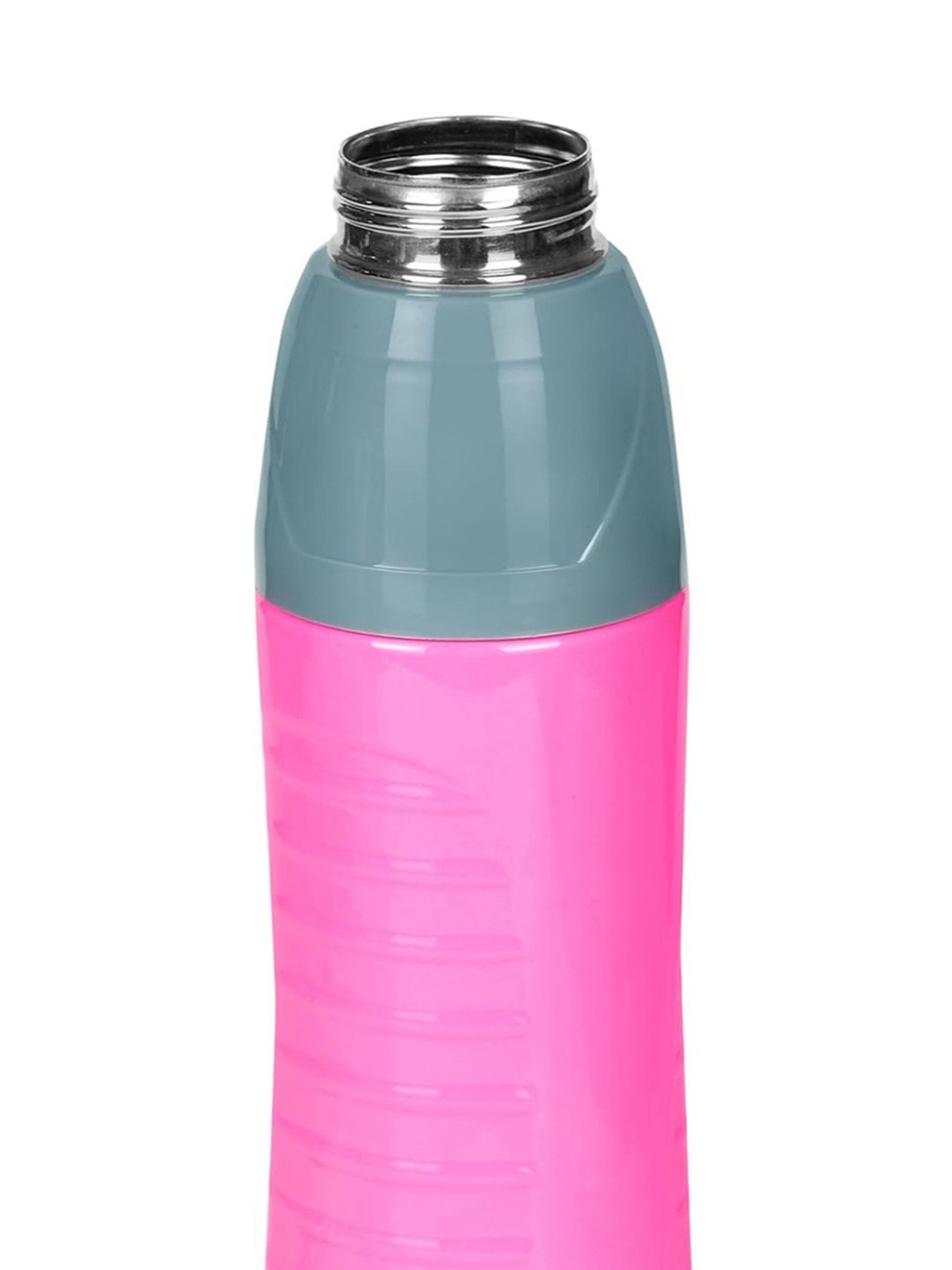 Varmora Gripo Pink Stainless Steel Insulated Inner Steel Outer Plastic Water Bottle - 700 ml