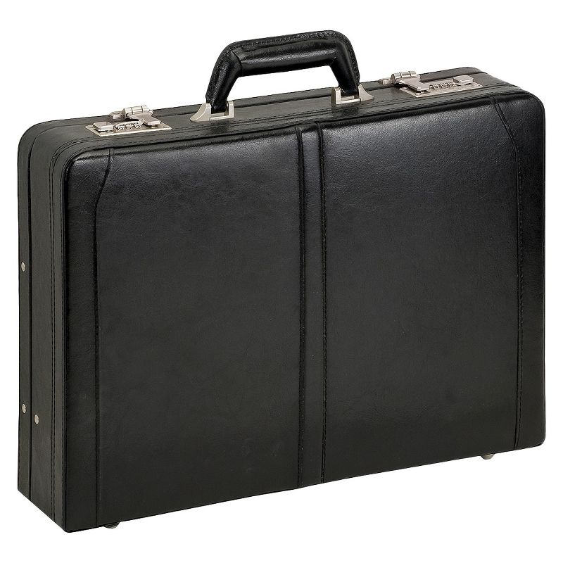 Solo Classic Leather 16" Attache Briefcase - Black