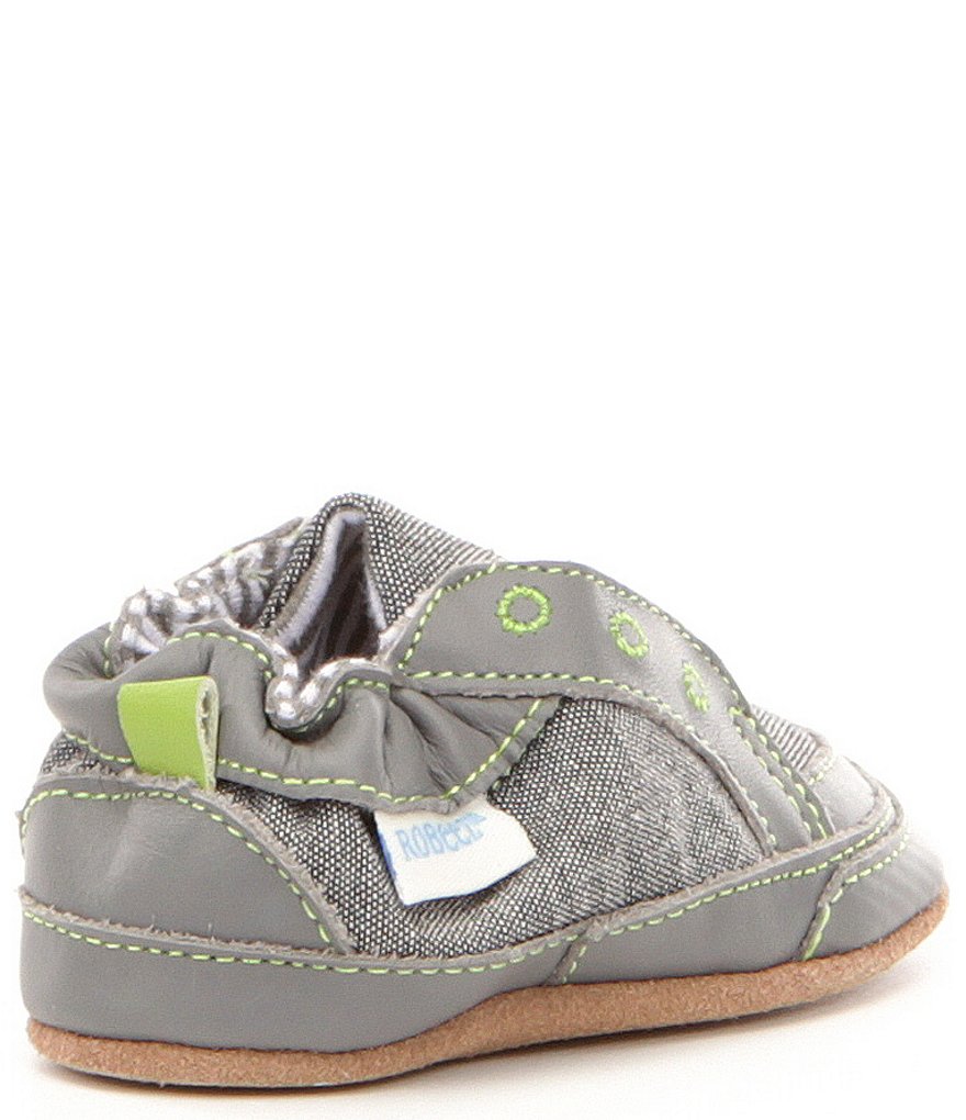 Robeez Newborn-18 Months Stylish Canvas Steve Baby Crib Shoes (Infant)