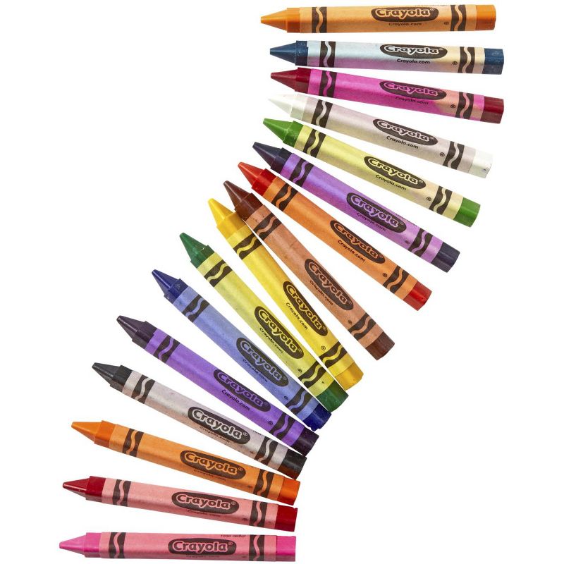 Crayola Anti-Roll Triangular Crayon Classpack, Assorted Colors, set of 256