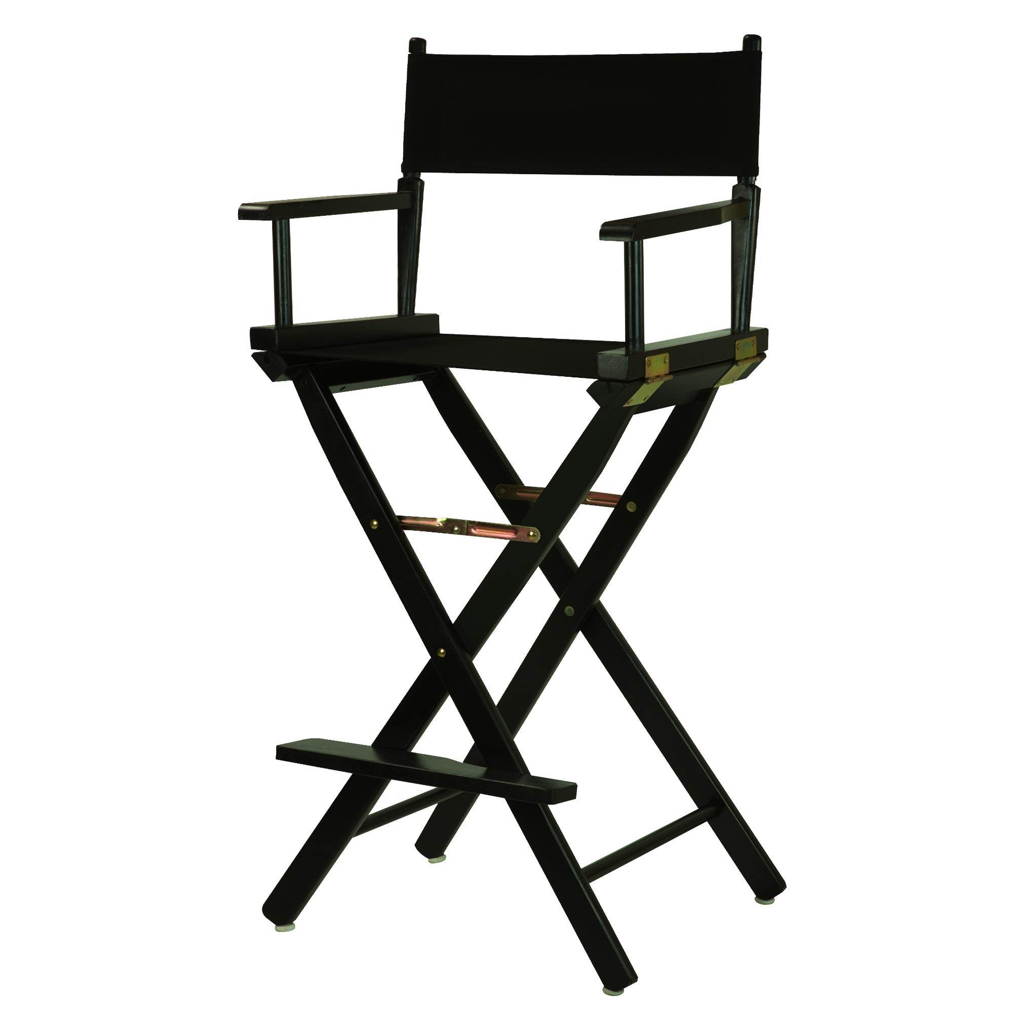 Casual Home 230-02-021-15 30 in. Directors Chair Black Frame with Black Canvas