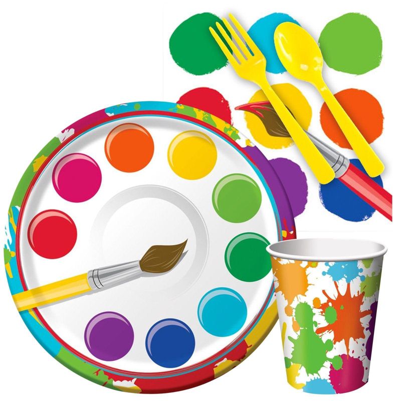 16ct Art Party Snack Pack