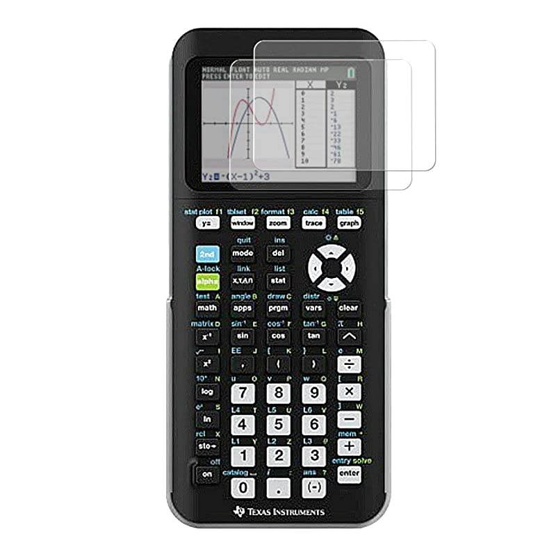 Pack Tempered Glass Screen Protector for Texas Instruments TI84 Plus Ce Graphing Calculator 9H Hardness 033 mm Thick Impact and Scratch Protection