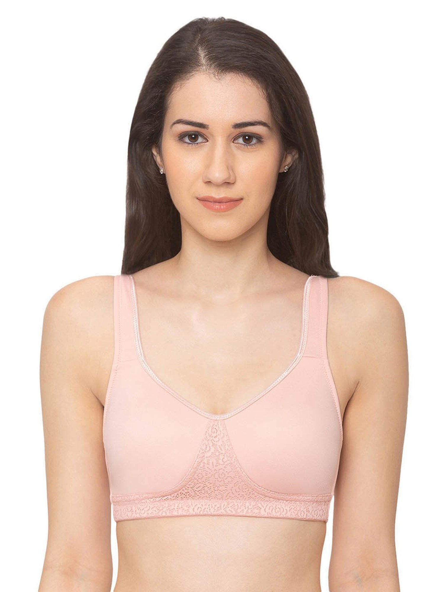 Candyskin Pink Non Wired Non Padded Full Coverage Bra