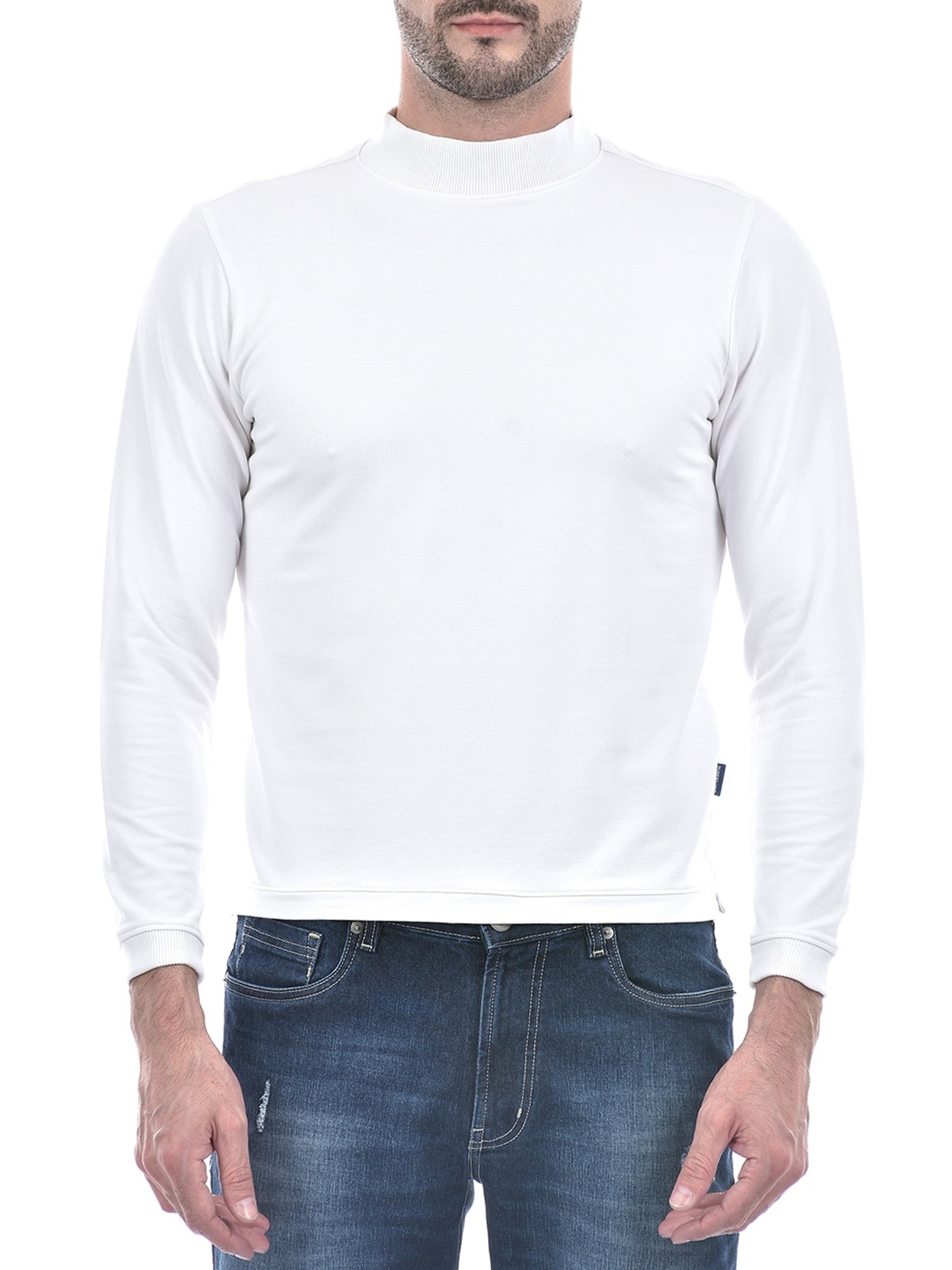Numero Uno White Regular Fit Sweatshirt