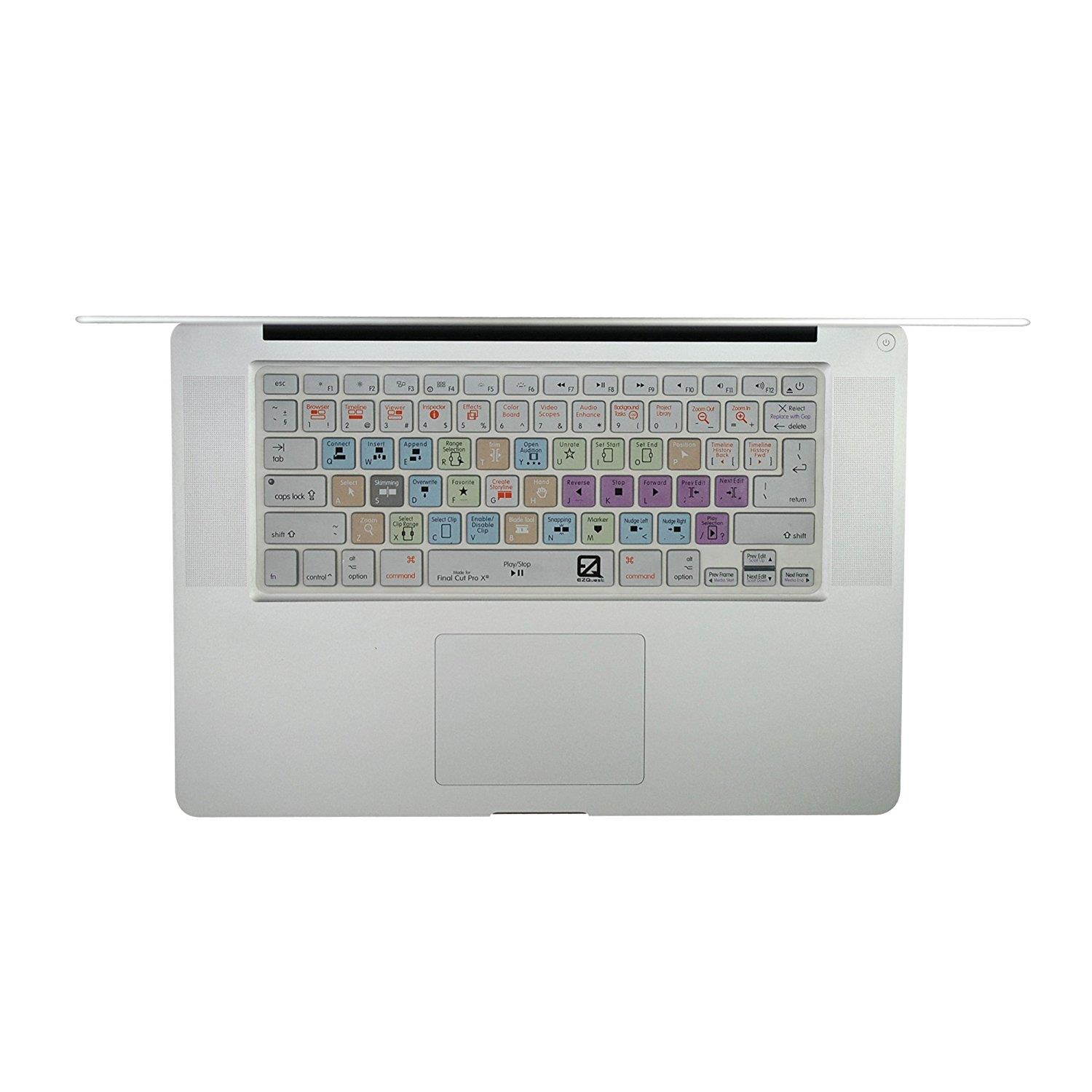 EZQuest Apple Final Cut Pro X Keyboard Cover for MacBook Air 13-Inch/MacBook Pro and Wireless USA/ISO (X22402)