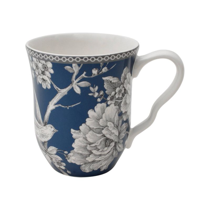 16pc Porcelain Adelaide Dinnerware Set Dark Blue - 222 Fifth