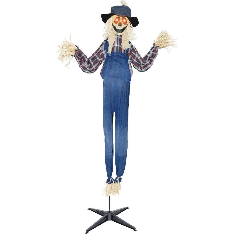 79" Halloween Animated Standing Scarecrow