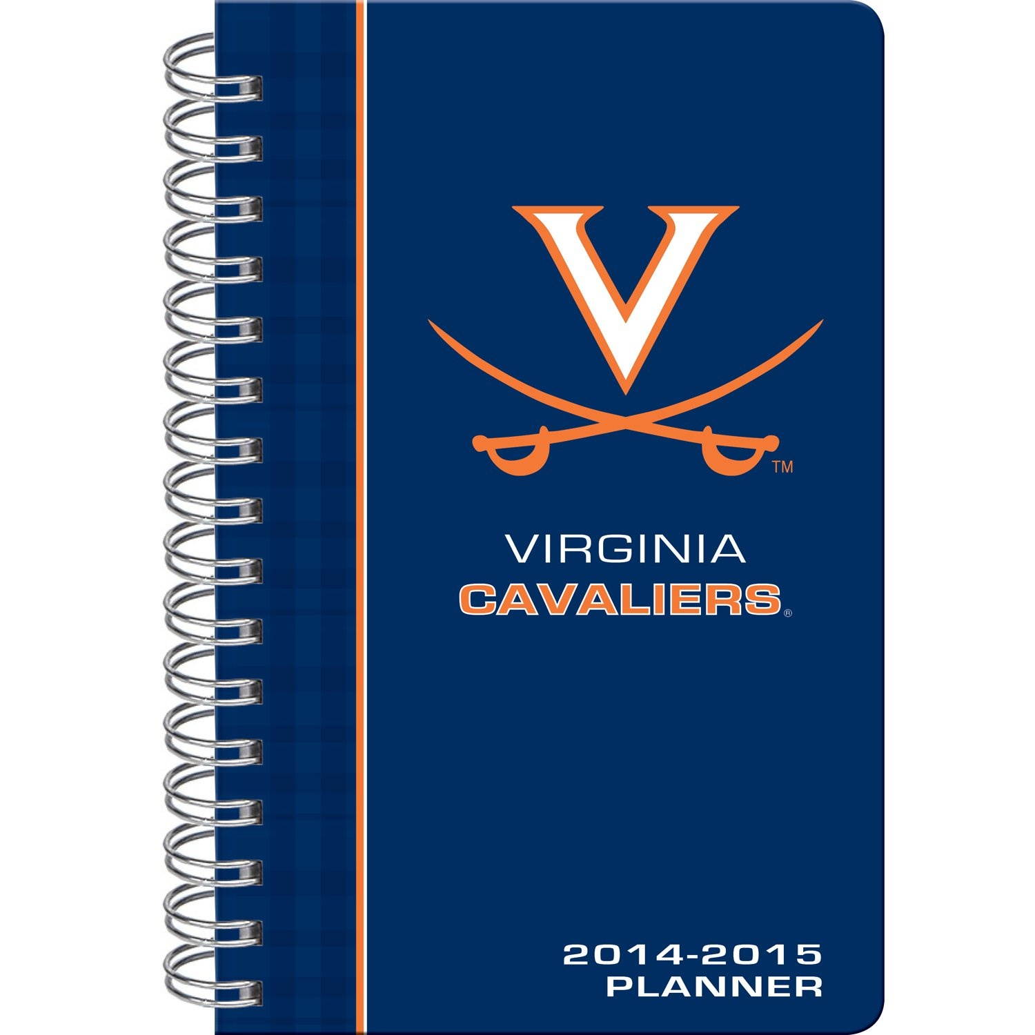 C.R. Gibson 17-Month Wire Bound Planner, 2014-2015, Virginia Cavaliers (C920996WM)