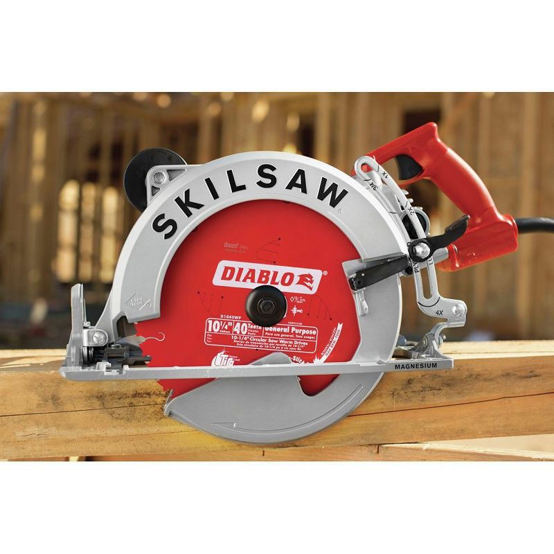 SKILSAW SPT70WM-72 Sawsquatch 15 Amp 10-1/4 in. Magnesium Worm Drive Circular Saw with Twist Lock