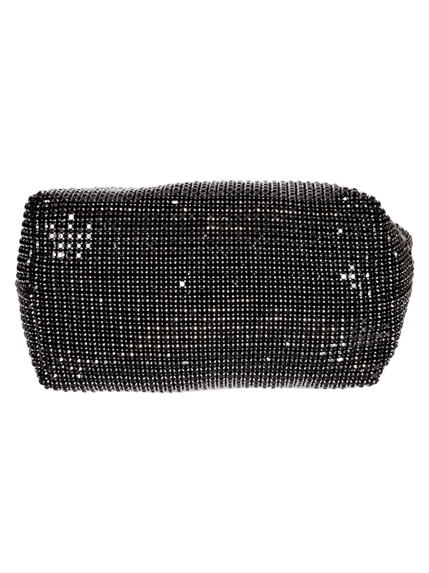 SASSORA RIM Black Leather Embellished small Handbag