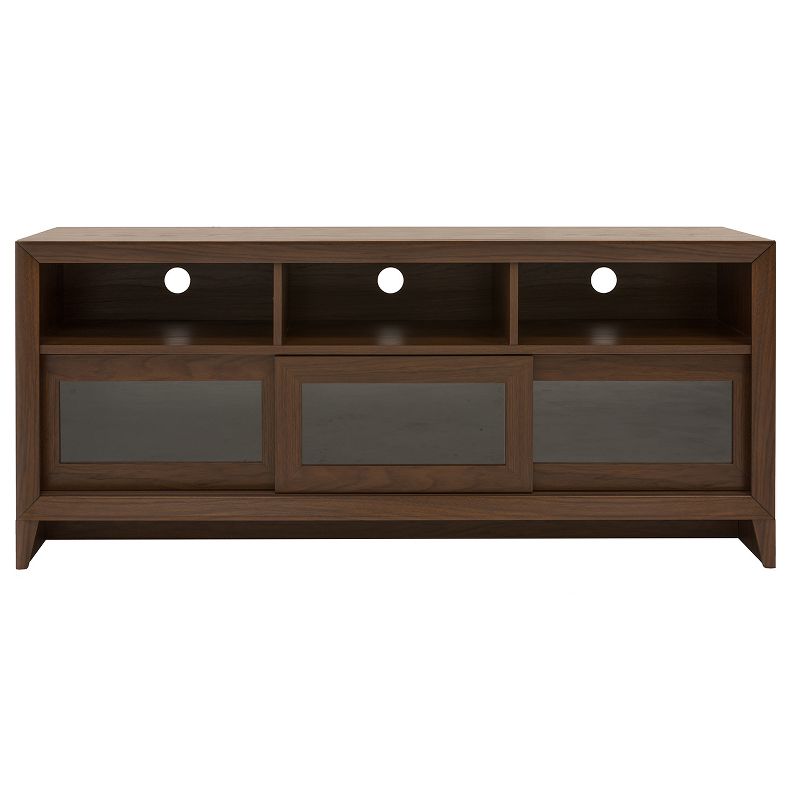 60" Modern TV Stand with Storage Brown - Techni Mobili