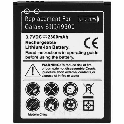 Battery for Samsung Galaxy S3, EB-L1G6LLUC 2300 mAh Replacement Battery