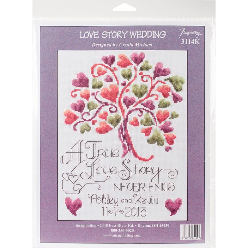 Imaginating Counted Cross Stitch Kit 7.5"X10"-Love Story (14 Count)