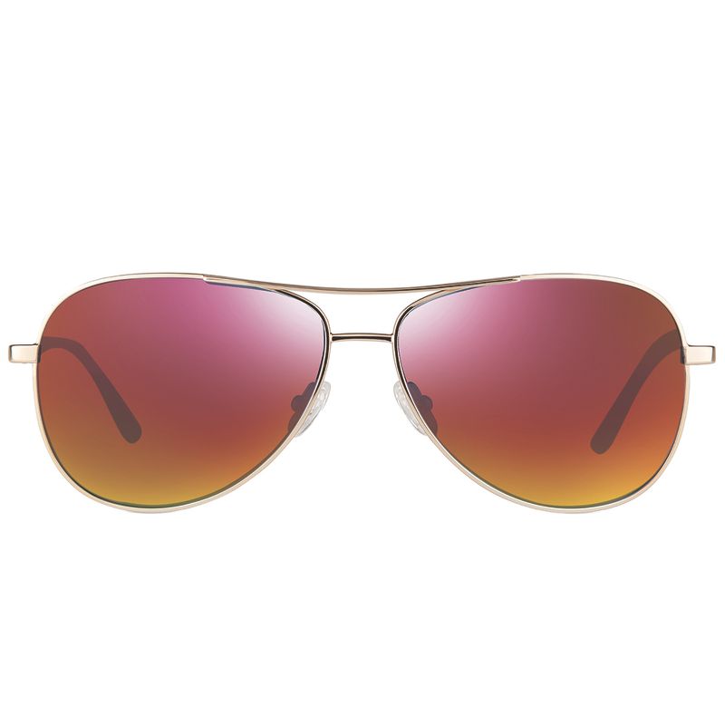 Revo Relay RE 1014 04 SP Womens Aviator Polarized Sunglasses Gold 59mm