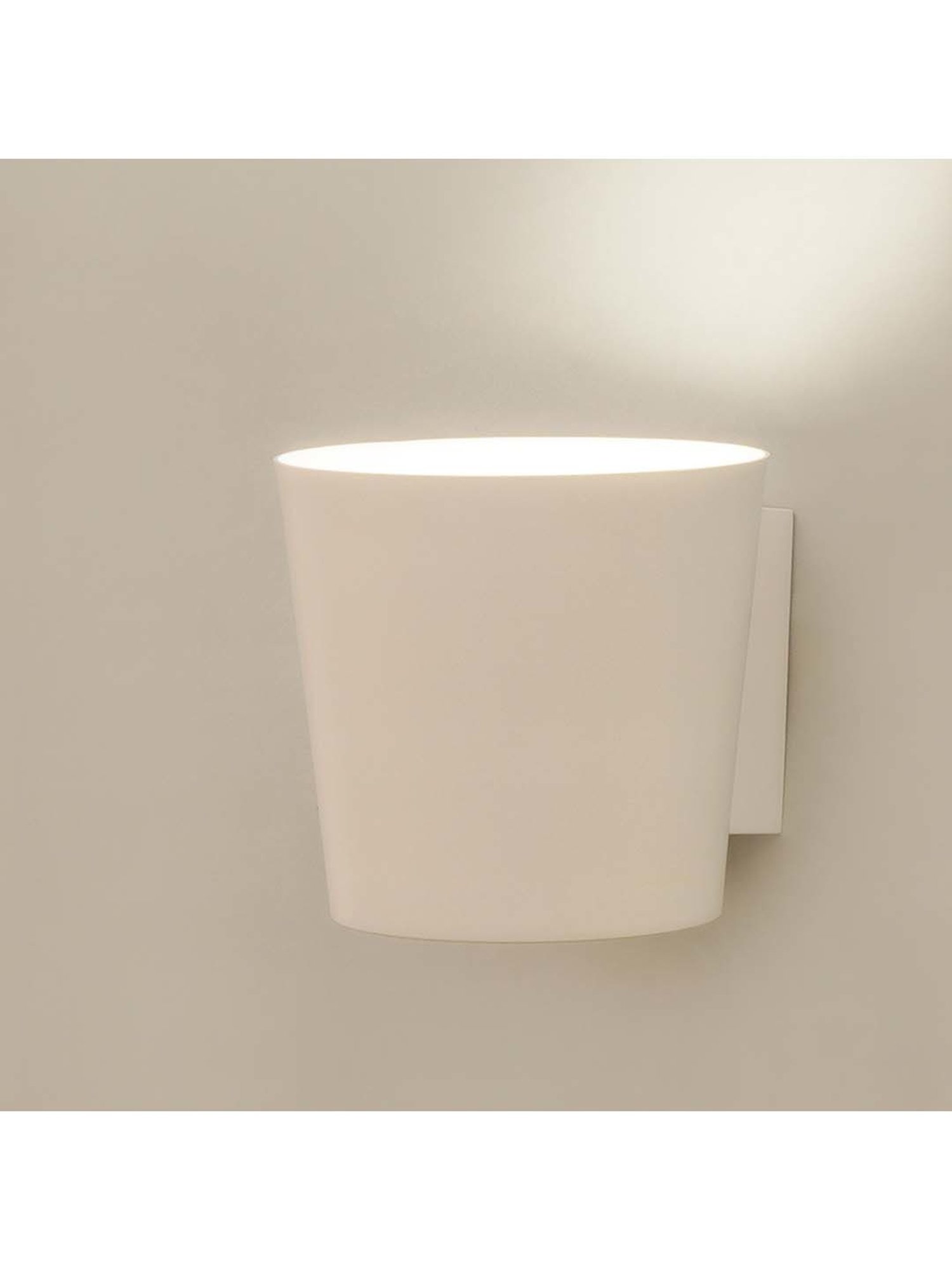 Kapoor E Illuminations Influx White Metal Wall Light - Set of 1