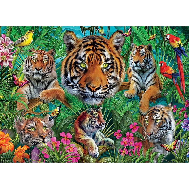 Ceaco Tiger Jungle Wild Jigsaw Puzzle - 1000pc