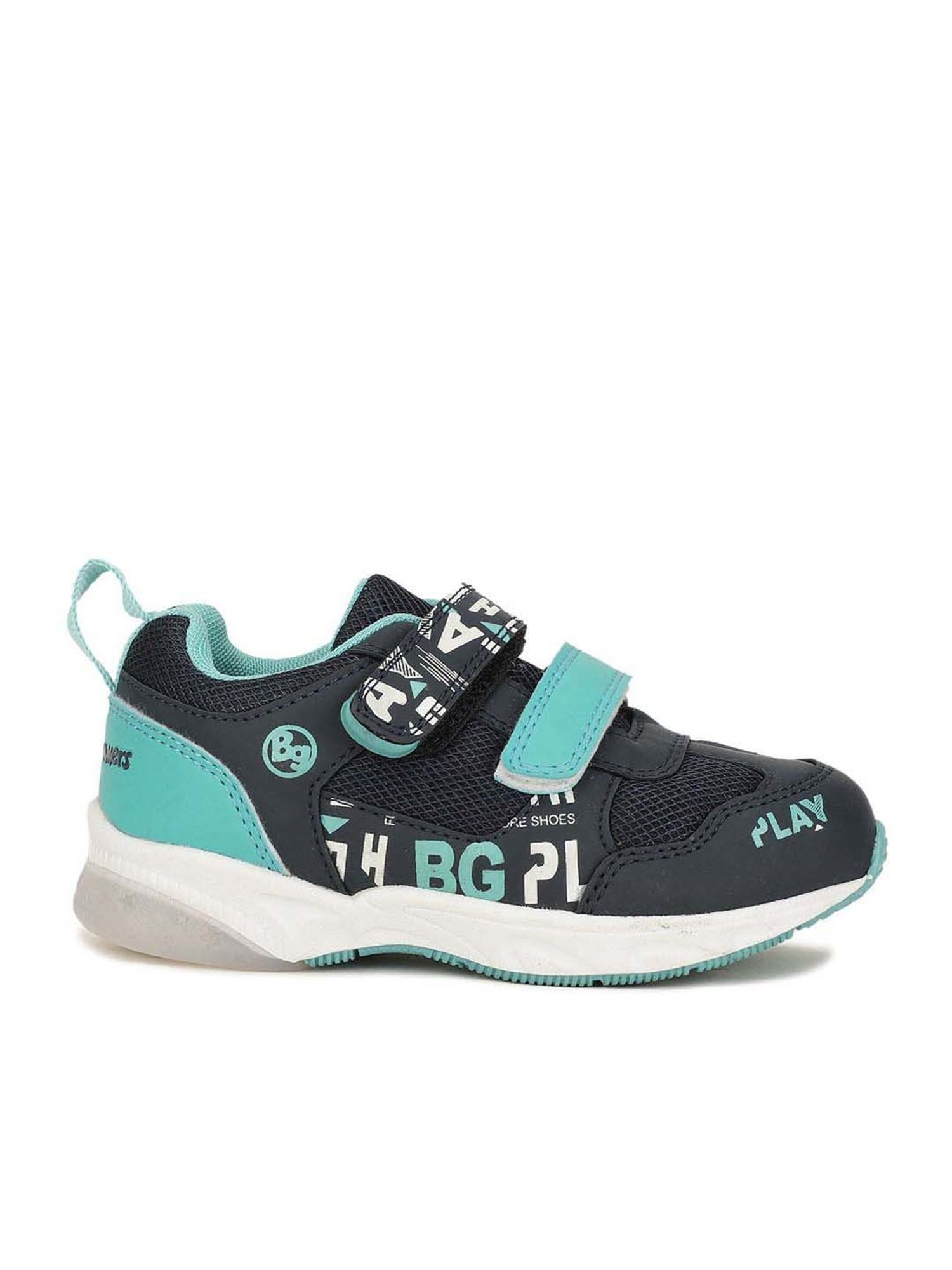 Bubblegummers by Bata Kids Black & Blue Velcro Shoes
