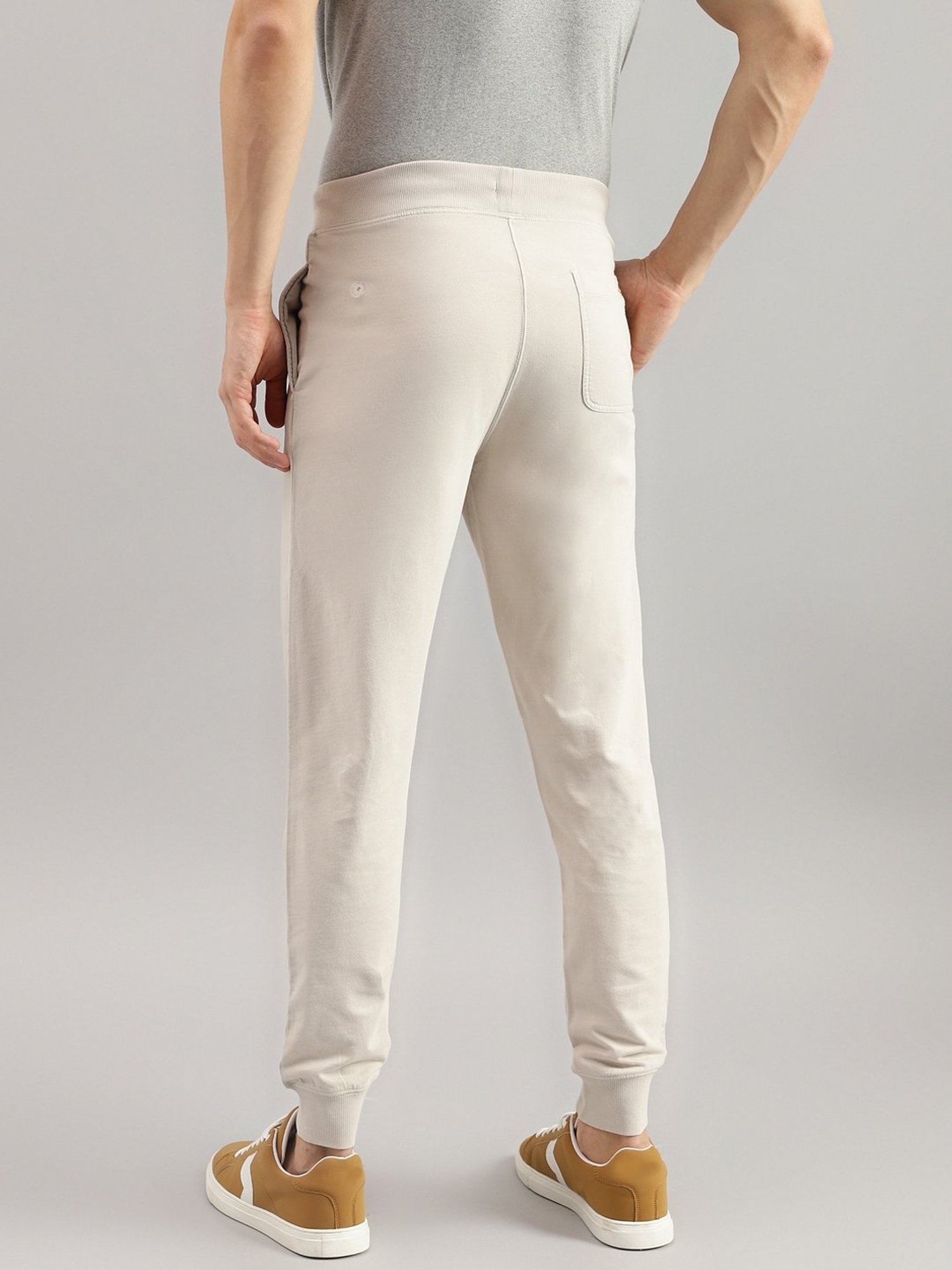 Beverly Hills Polo Club Light Grey Regular Fit Pure Cotton Joggers