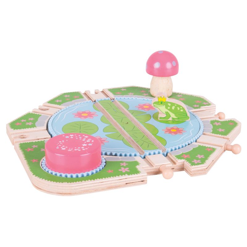 Bigjigs Rail Lilypad Turntable Wooden Railway Train Set Accessory