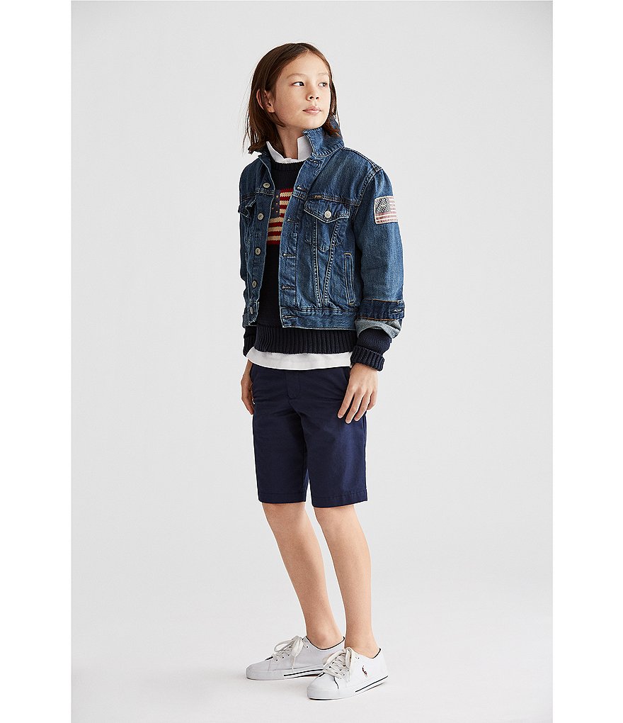 Polo Ralph Lauren Childrenswear Big Boys 8-20 American Flag Sweater
