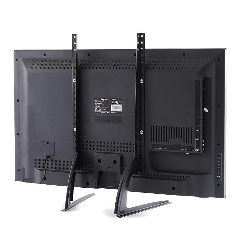 Universal Table Top TV Stand TV Legs TV Base Replacement Height Adjustable Leg Stand for 22 to 65 inch Plasma LCD LED Flat Screen TVs Holds up to 88lbsMax VESA 800 x 500mm