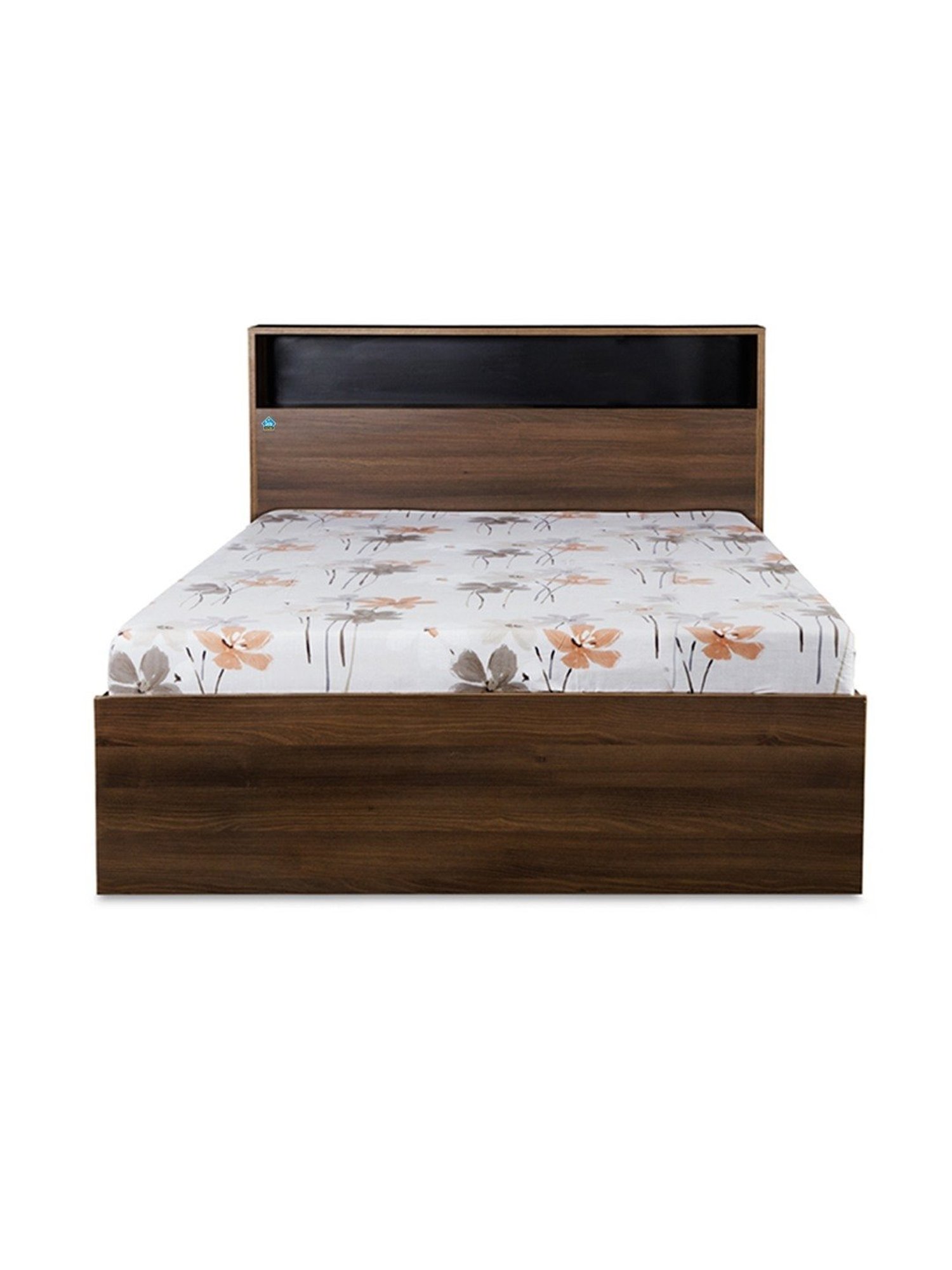 Delite Kom Urban Acacia Dark Engineered Wood Single Box Bed